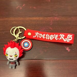 Pennywise Avenger Red and Gray Keychain Toy
